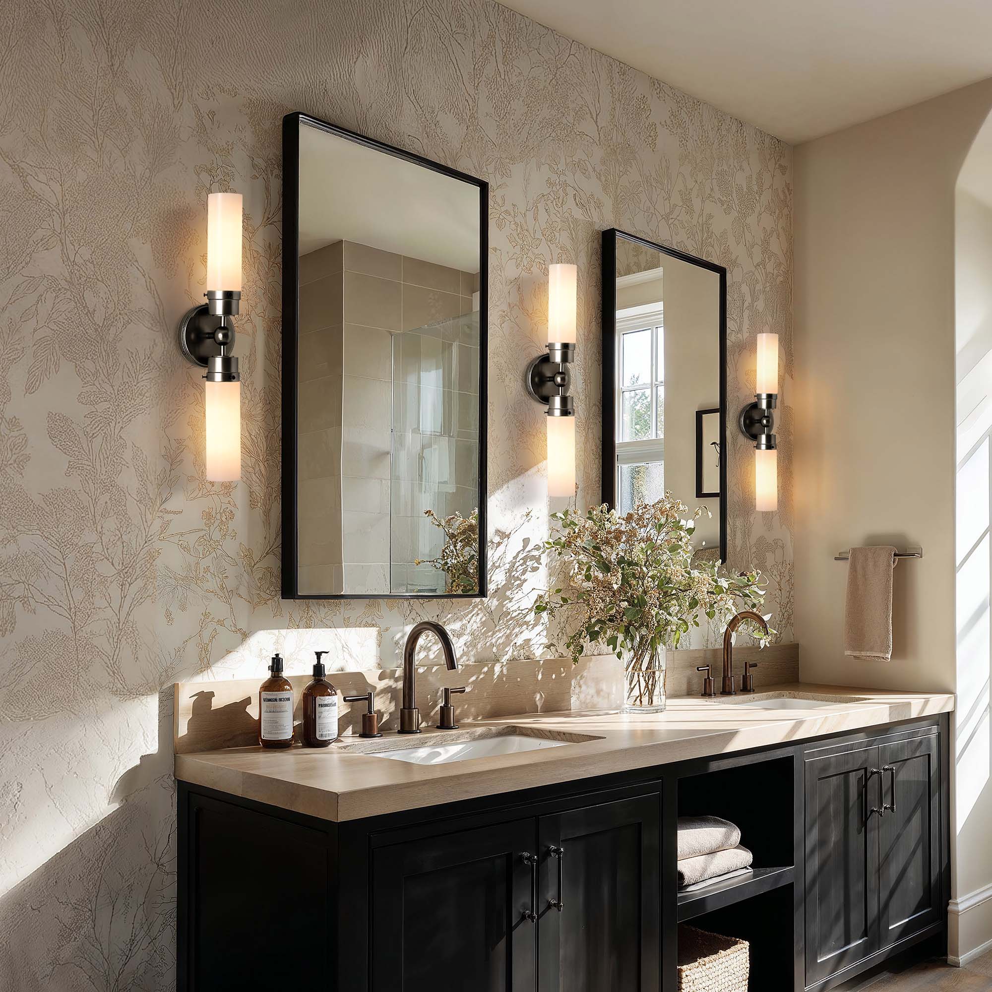 Howard Double Black Wall Sconce