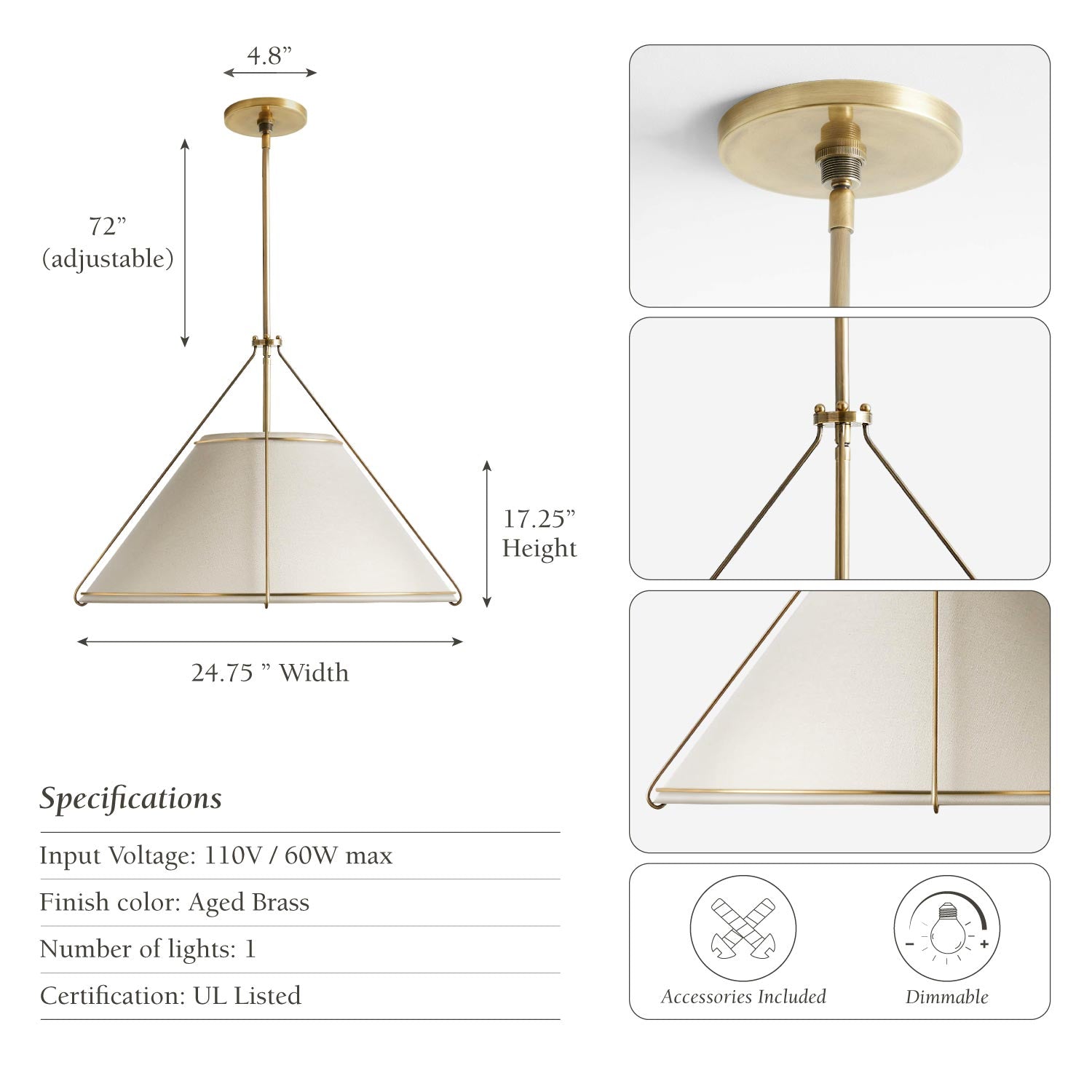 Lumina Cradle Pendant Light