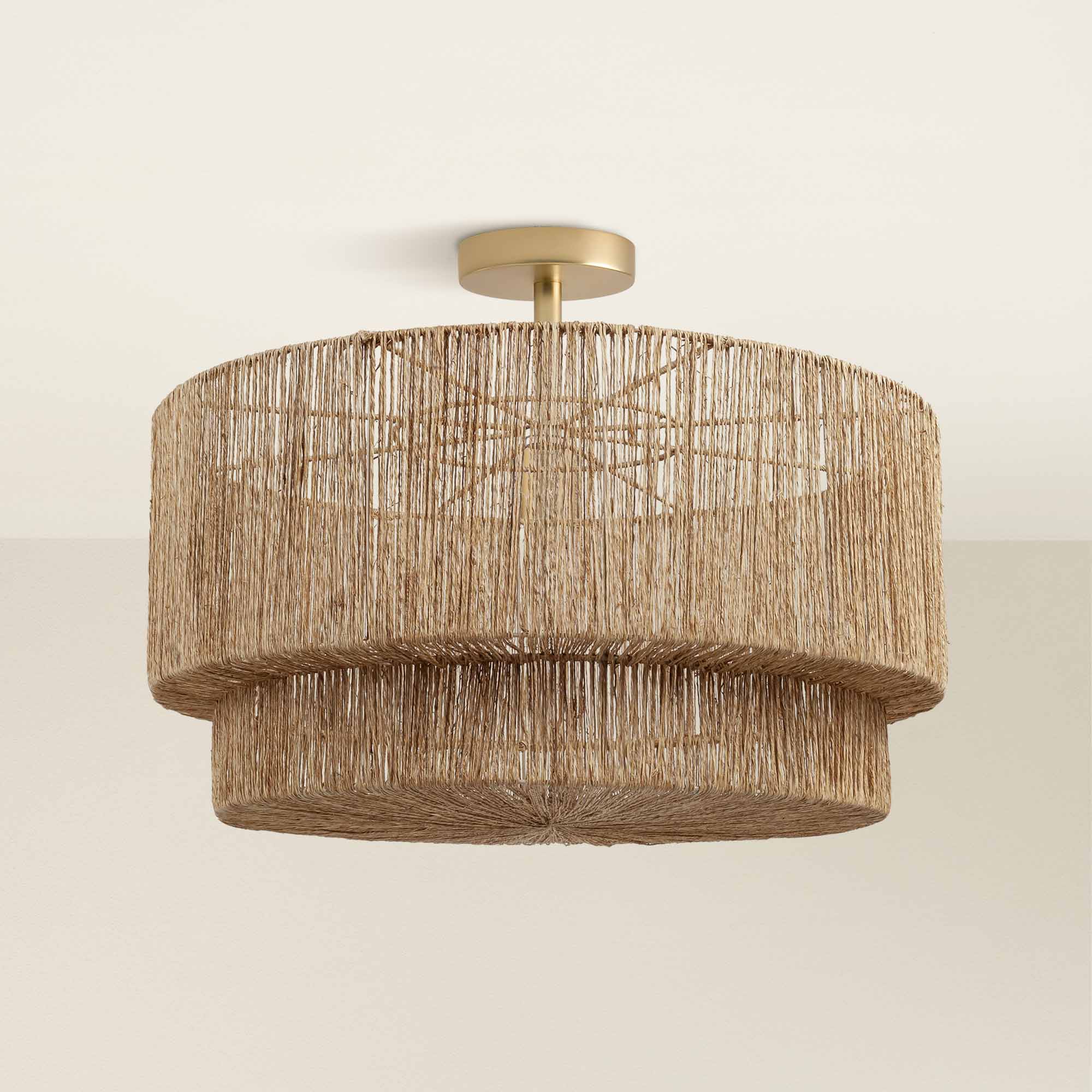 Luminous Lace Flush Mount Light