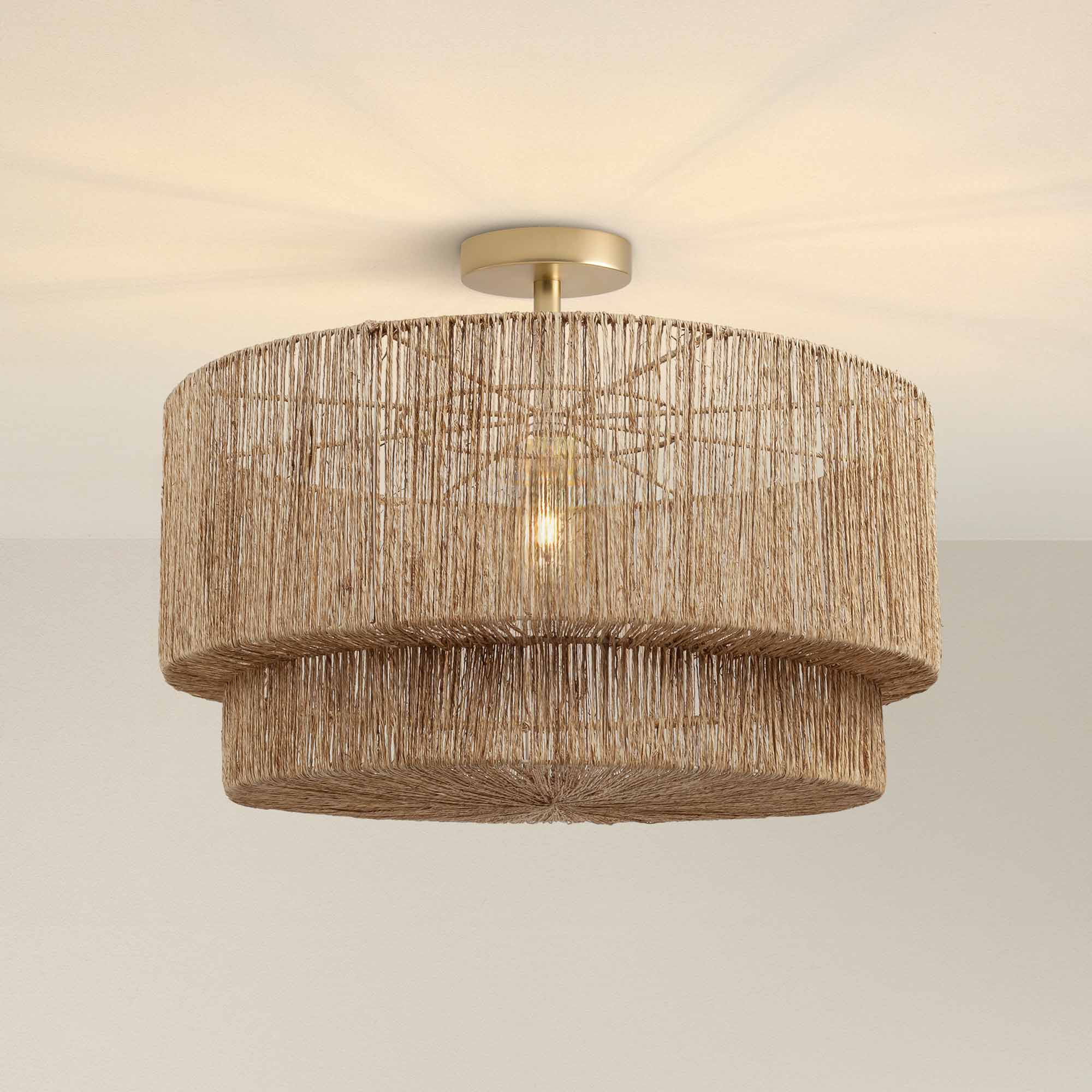 Luminous Lace Flush Mount Light