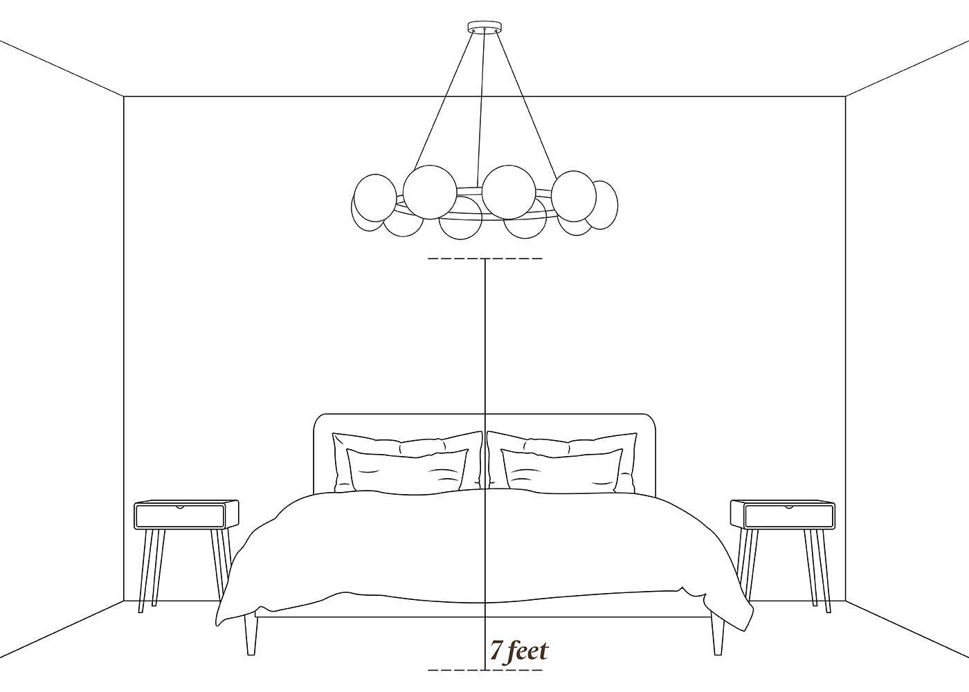 moderm pendant lights for bedroom