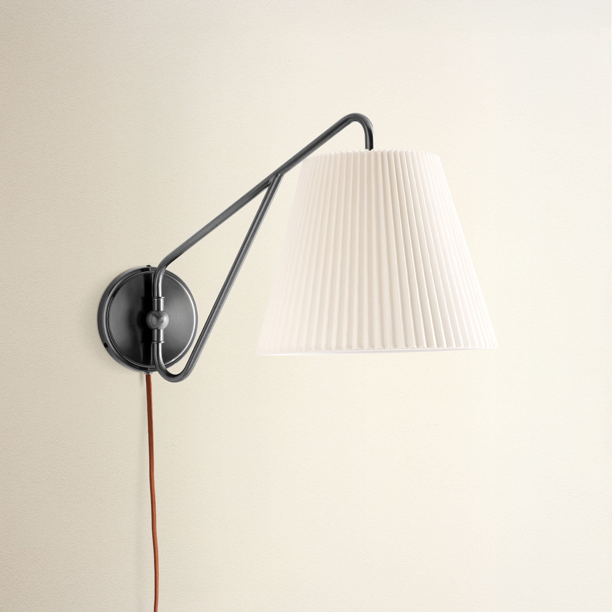 Modern Adam Black Swing-Arm Sconce