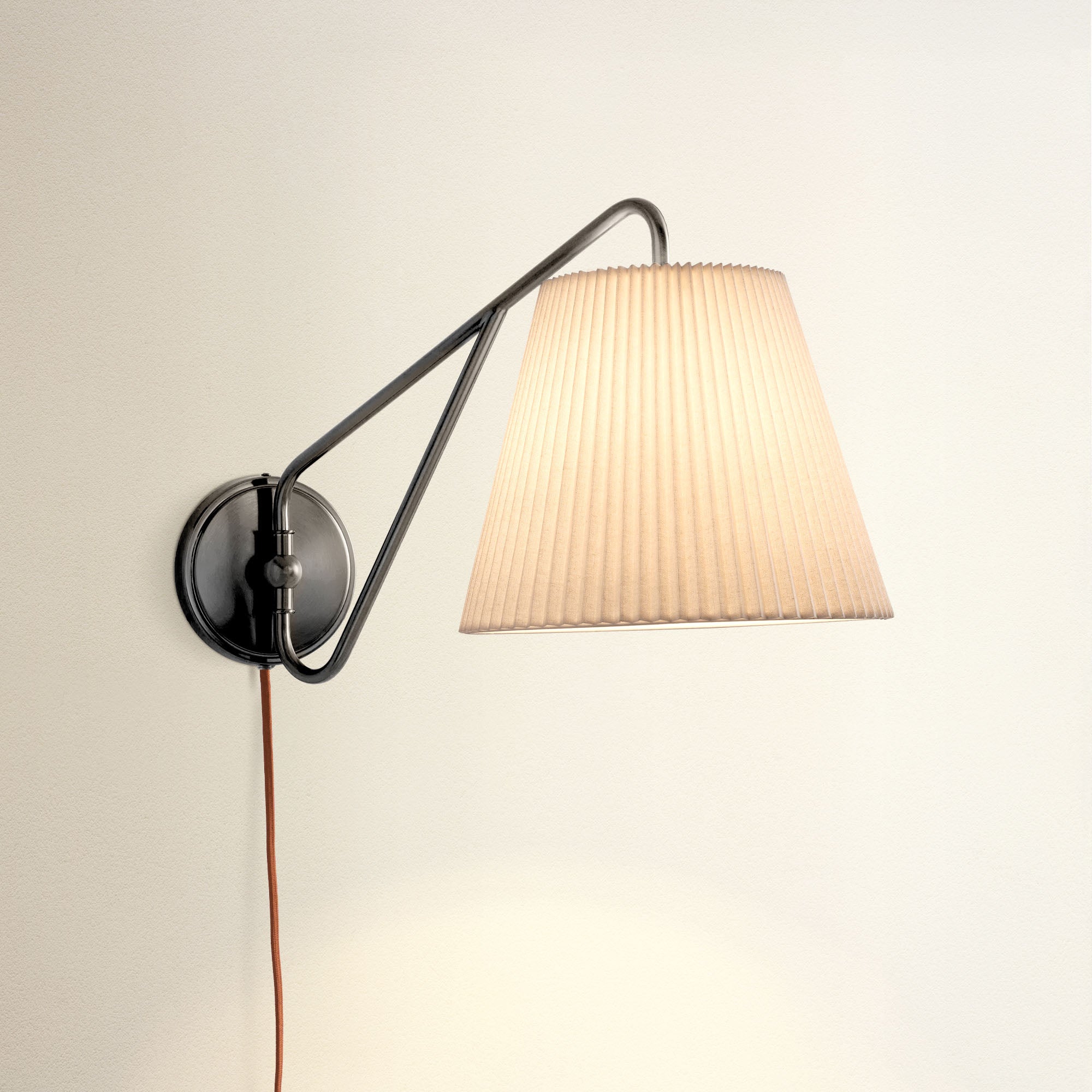 Modern Adam Black Swing-Arm Sconce