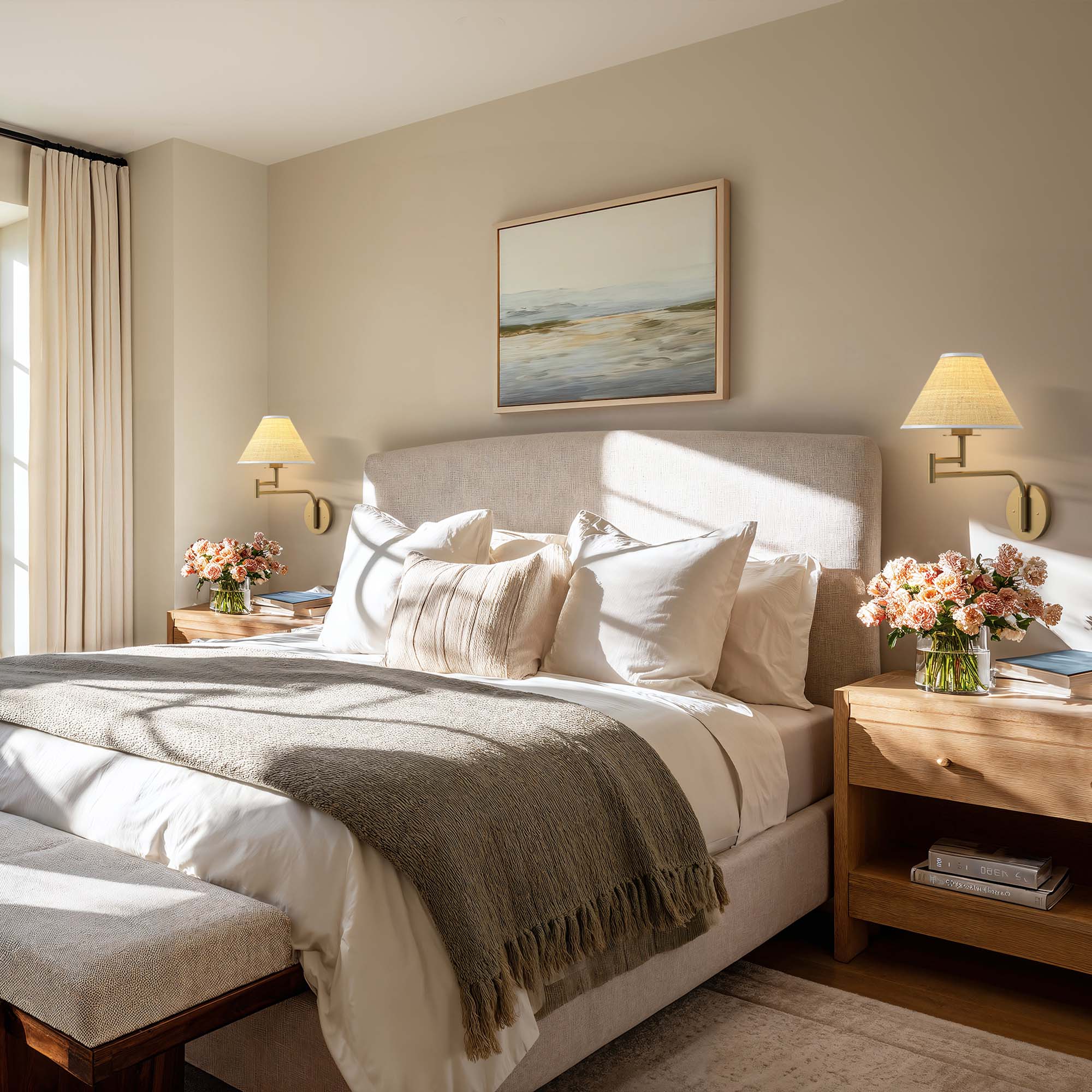 Rowabi Naia Rattan Sconce