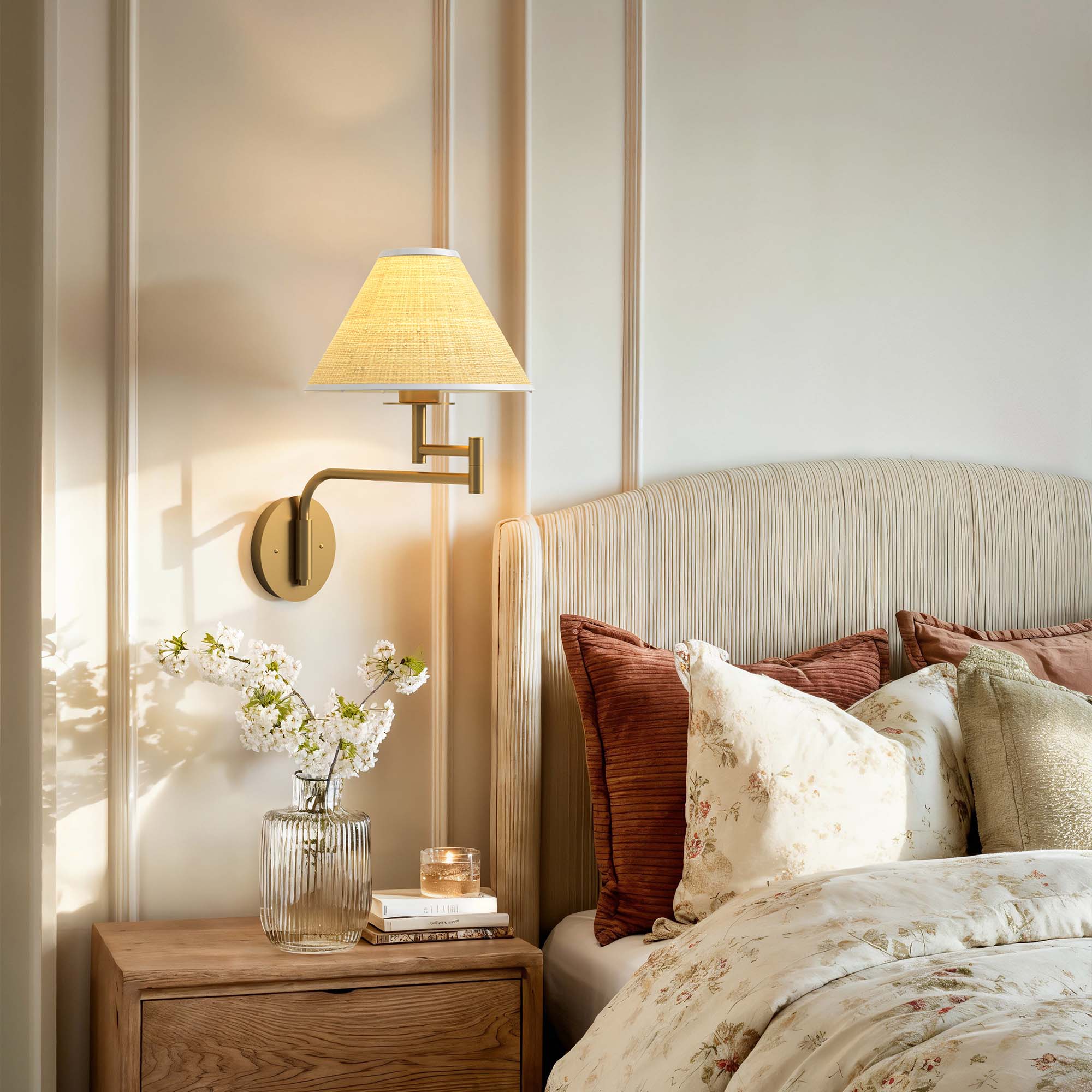 Rowabi Naia Rattan Sconce