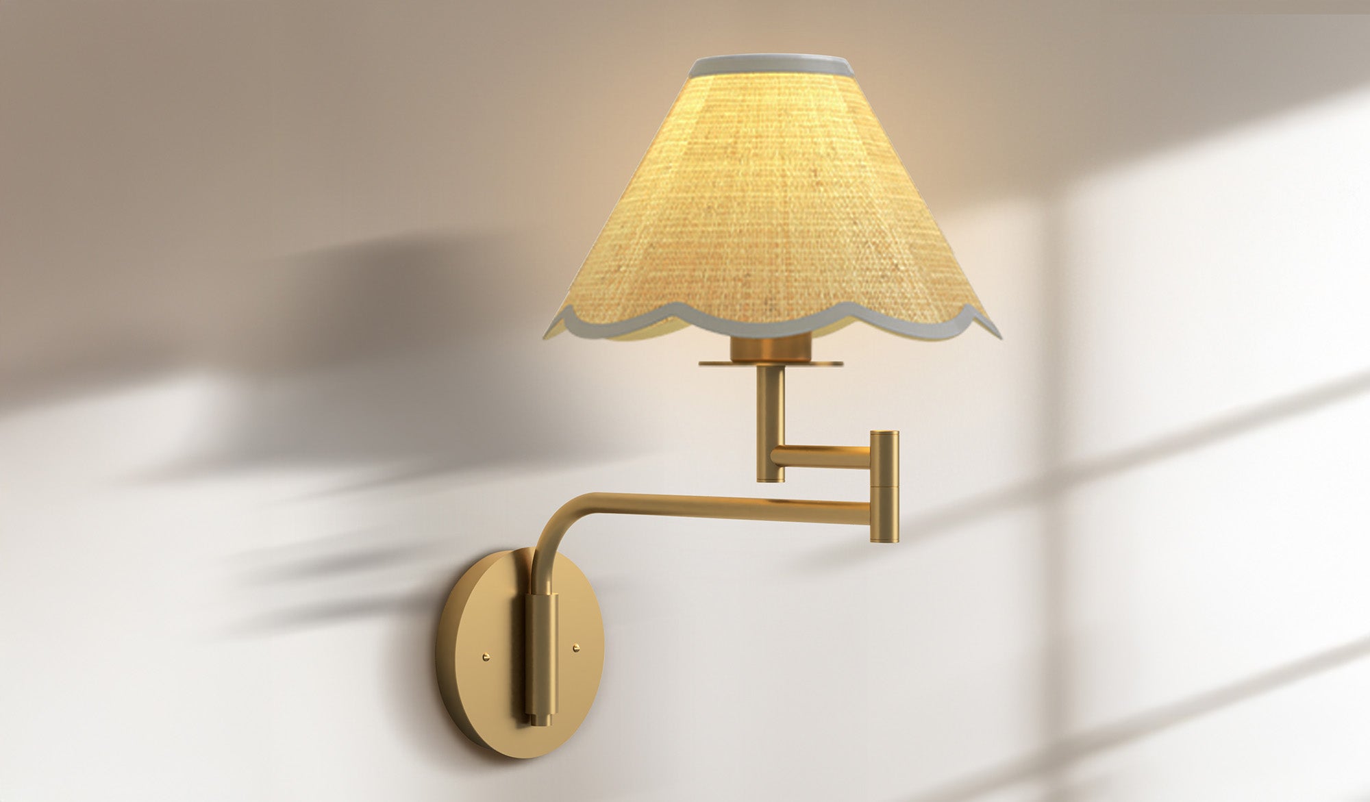 pc spring aria rattan sconce focus with a textured shade