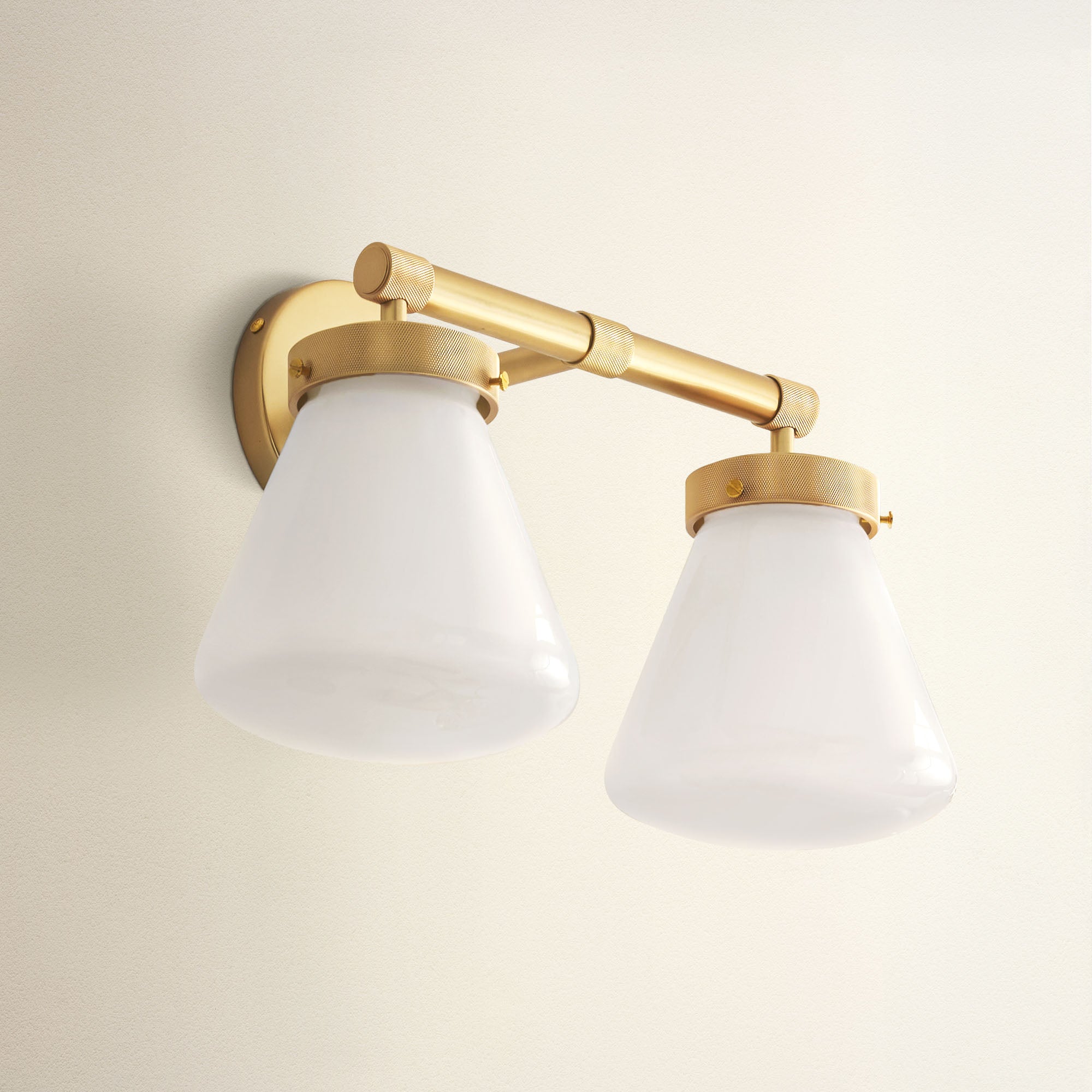 Plump Dual-Arm Wall Sconce