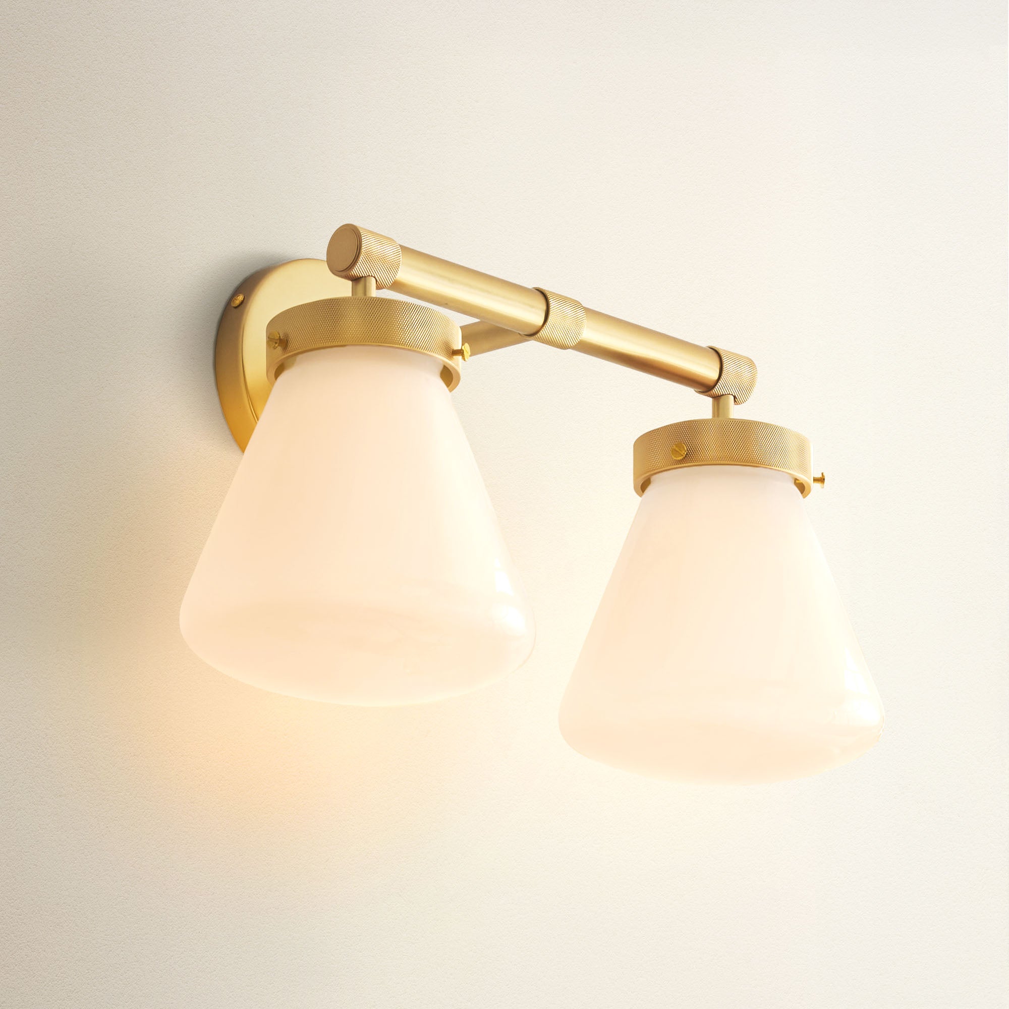 Plump Dual-Arm Wall Sconce