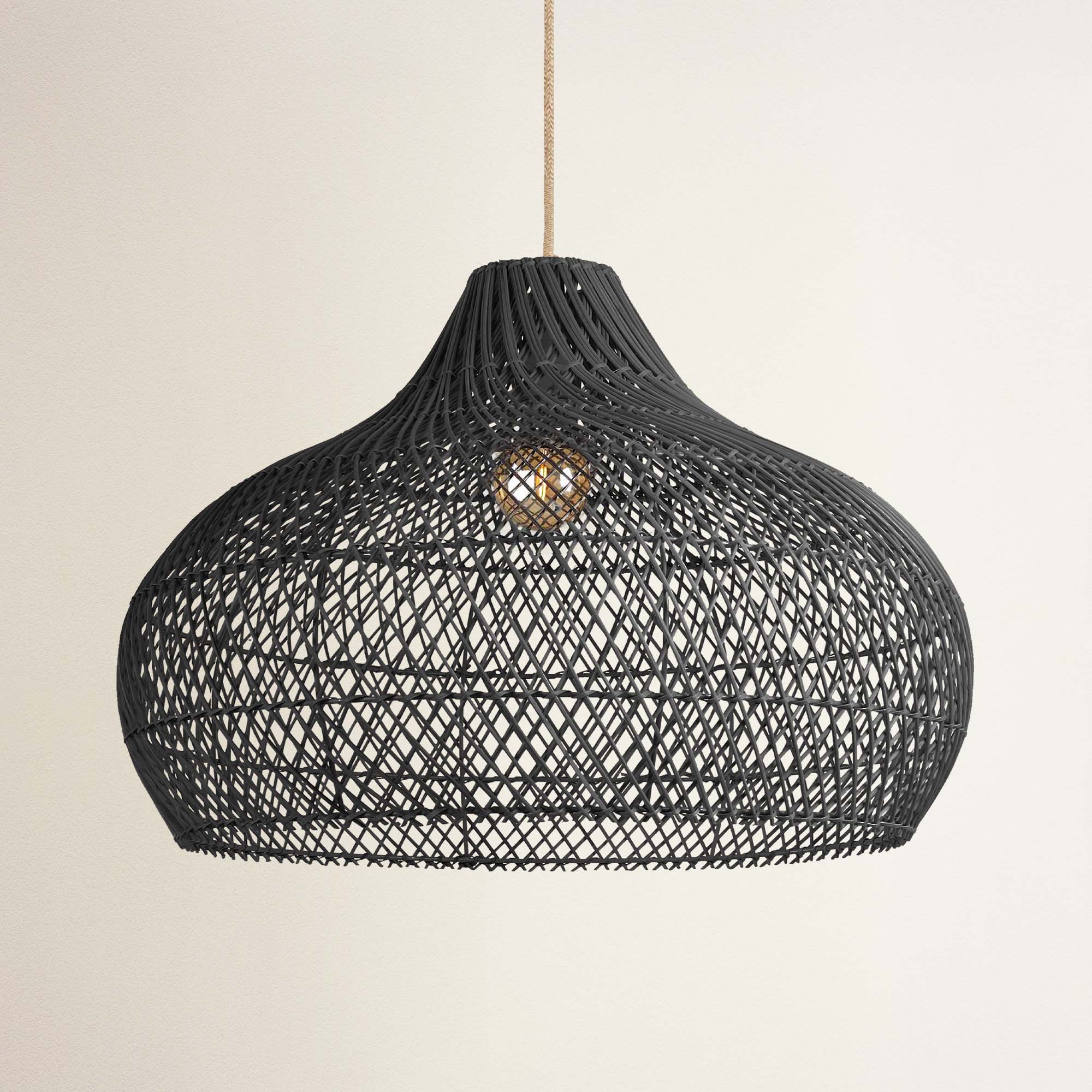 Latigo Rattan Pendant Light