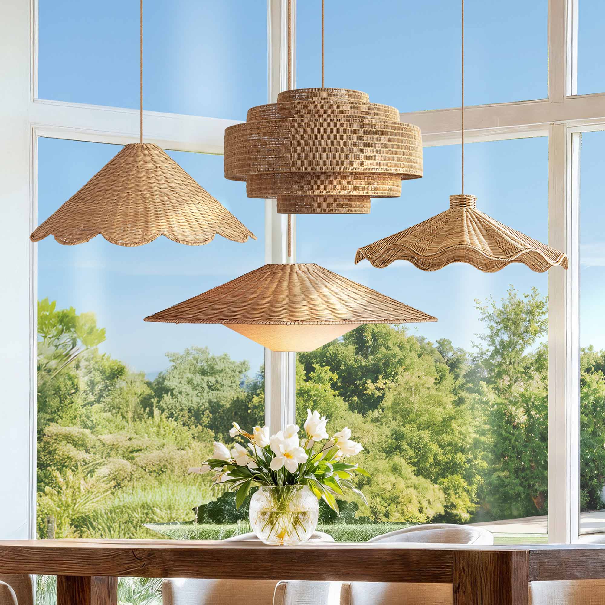 RATTAN PENDANTS