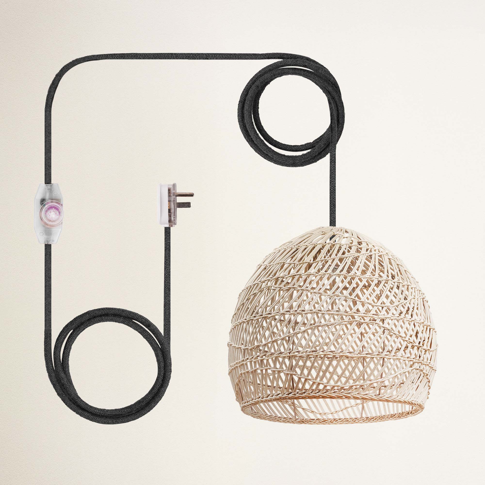 rowabi santana plug in black with black metal stand