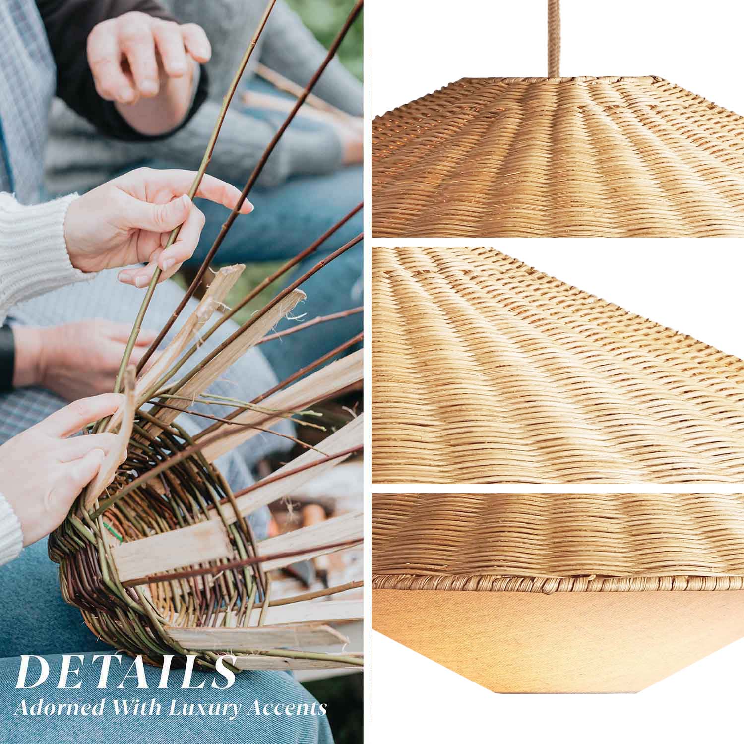 Sunny Rattan Pendant Light