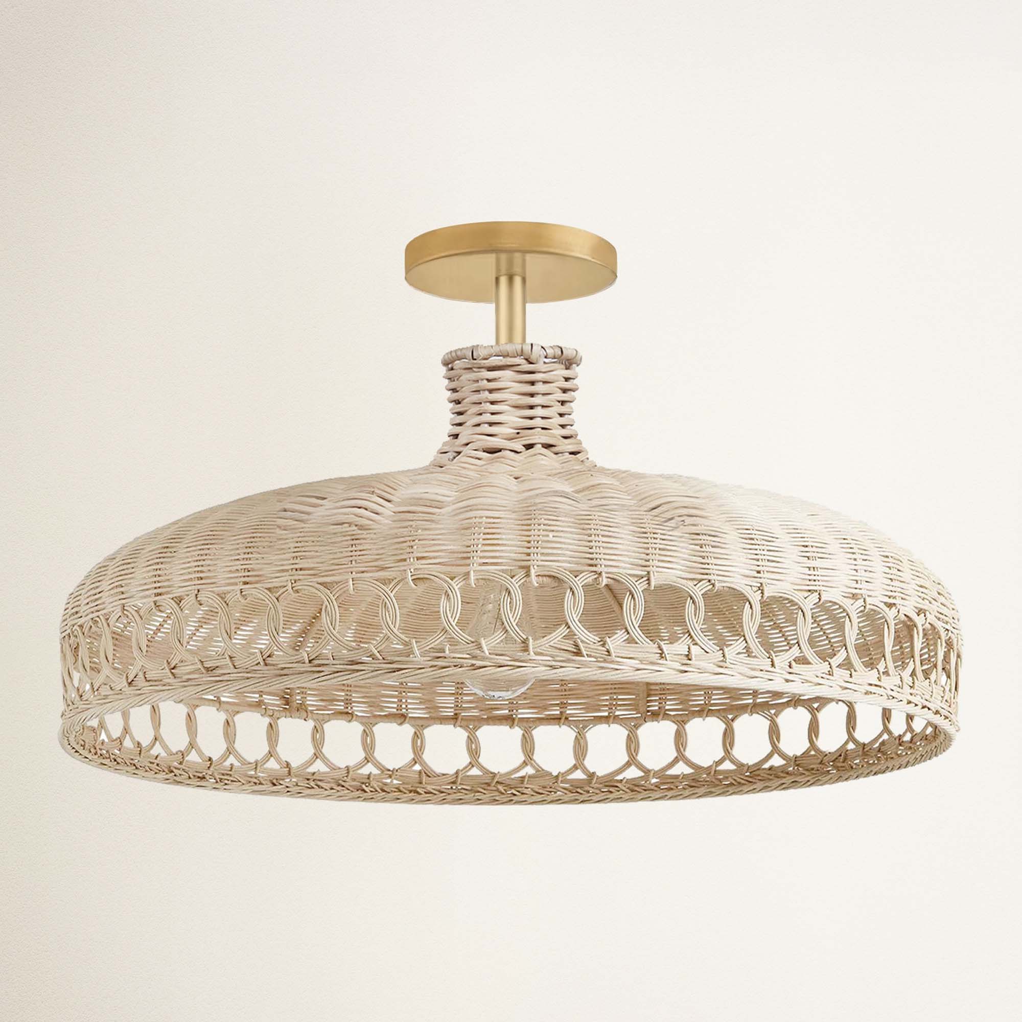 rowabi verona flush mount brass gold