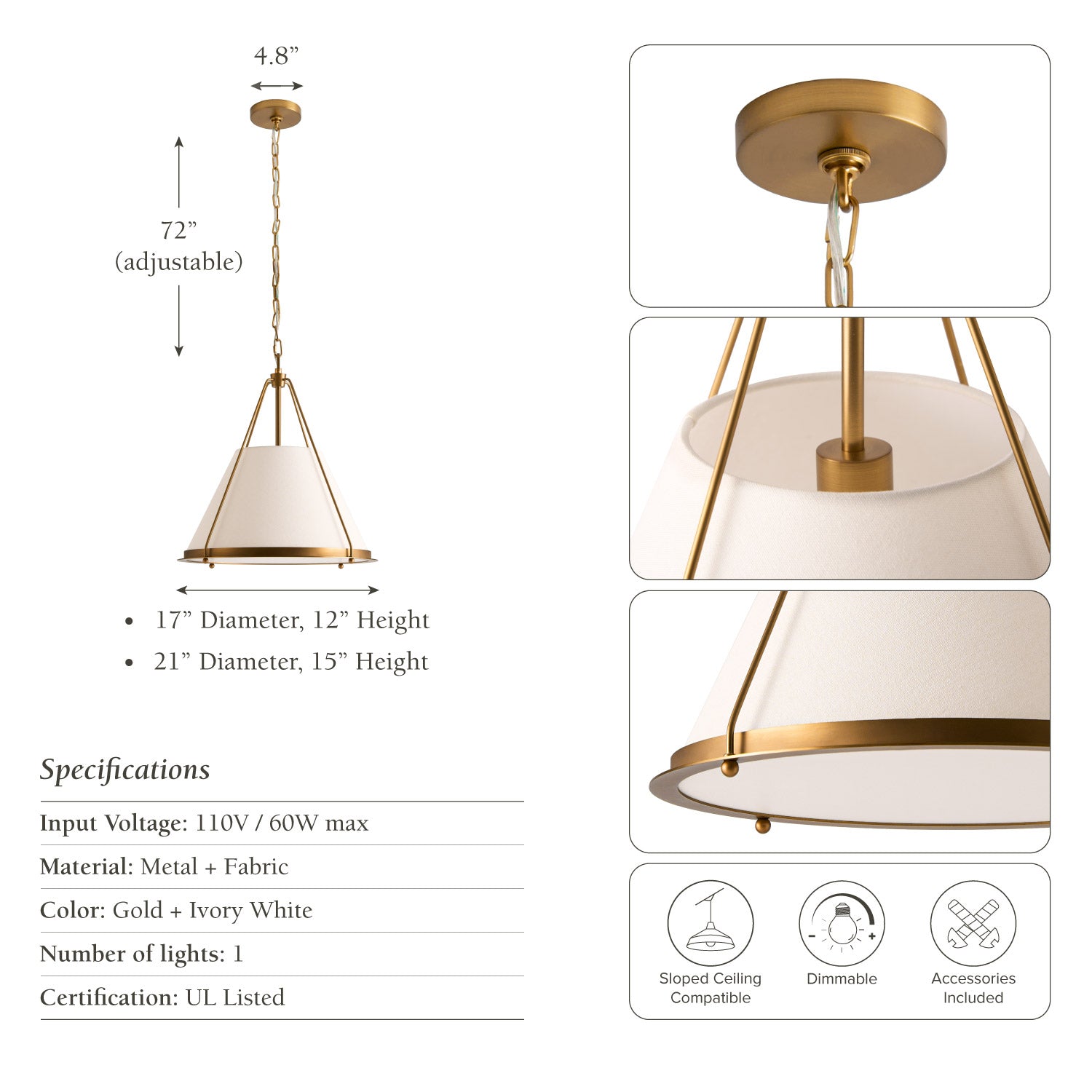 Scintilla Iron Pendant Light