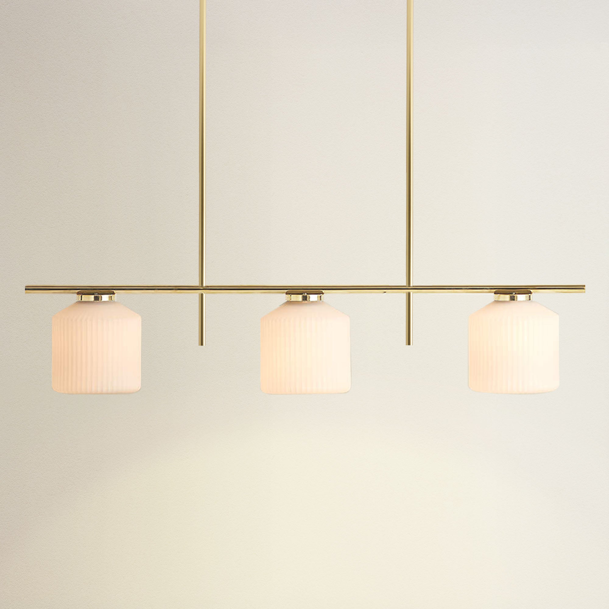 Serene Polished 3 Light Pendant Light