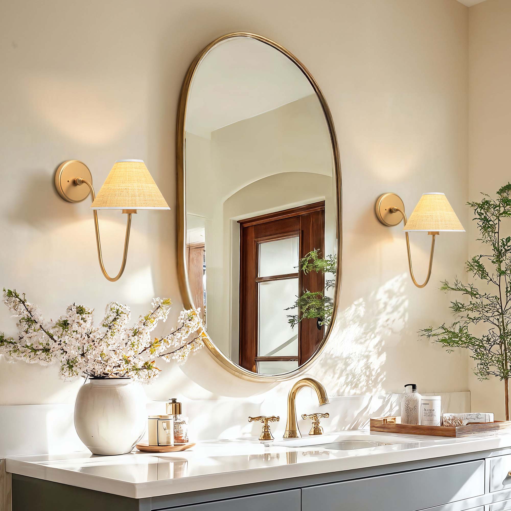 Rowabi Soleil Curve Arm Sconce