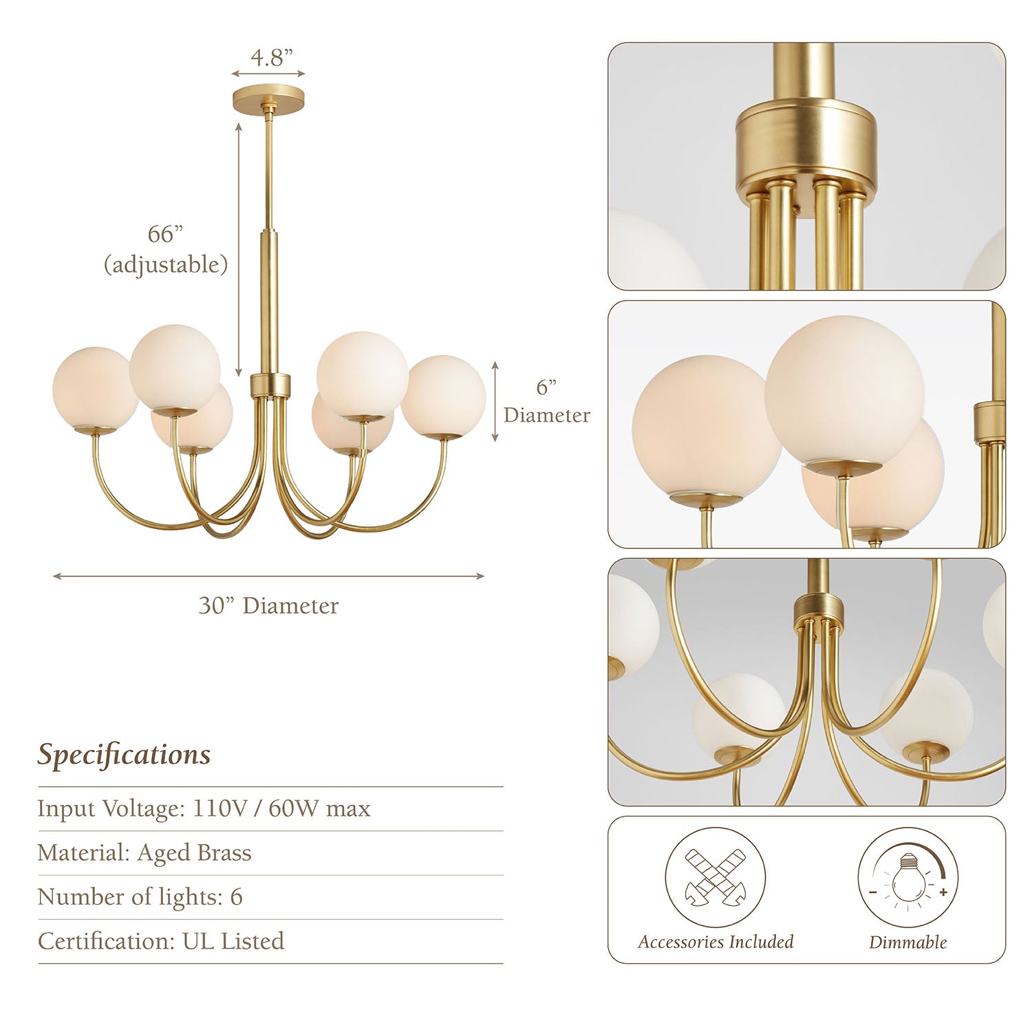 Bard Globe Chandelier