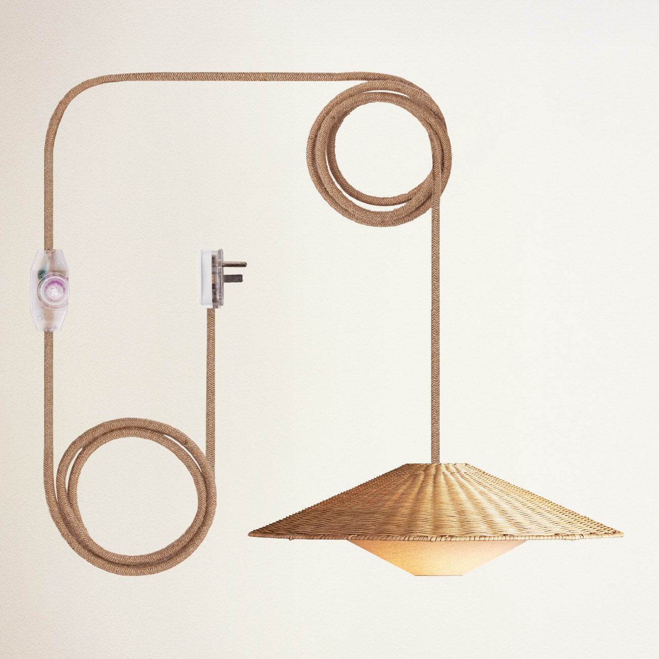 Sunny Rattan Pendant Light